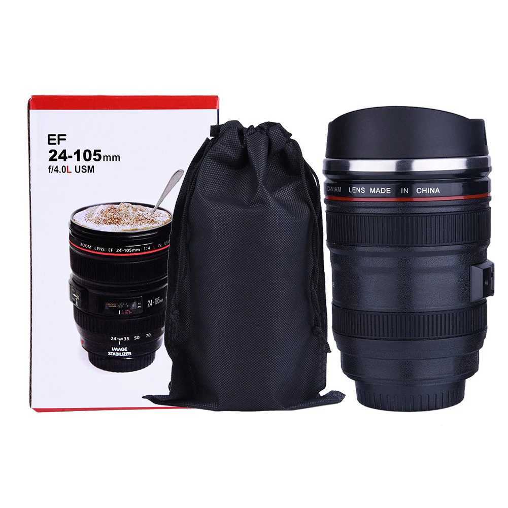 Insulated Flask 6Types Camera Lens Shaped Insulation Cup Stainless Steel Insulated Travelling Flask Travelling Flask Y251125