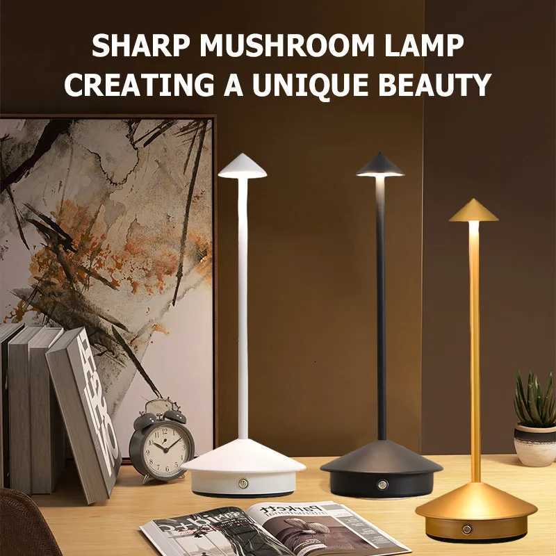 European Style Wireless Rechargeable Led Table Lamp Restaurant Energy Saving Aluminum Desk LampM251125