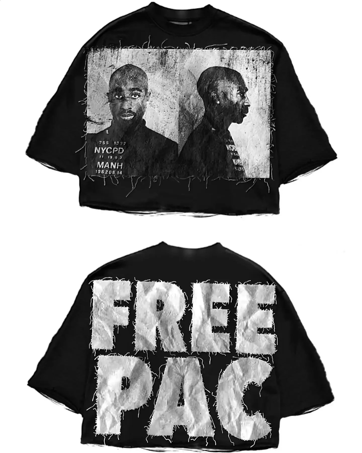 Street Tshirt Y2K Top Rock Hip Hop Graphic Printing Oversized Mens and Womens Staff Collar Cotton Short Sleeve 250417