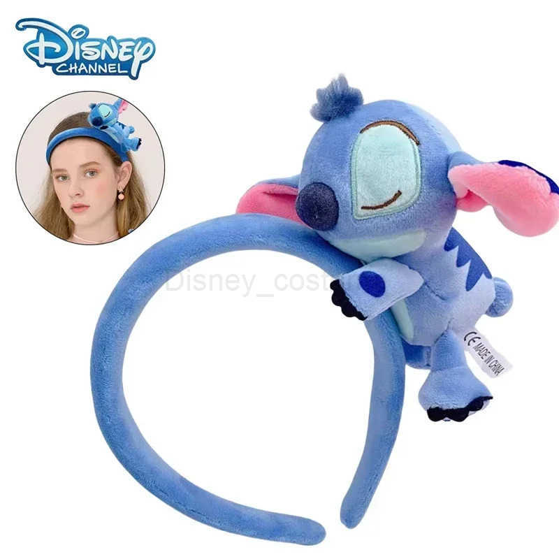 Disney Doll Hairband Sewing Loso Little Bear Cartoon 3D Doll Headwear Plush Face Wash Hairband Girl Surprise Gift X250425