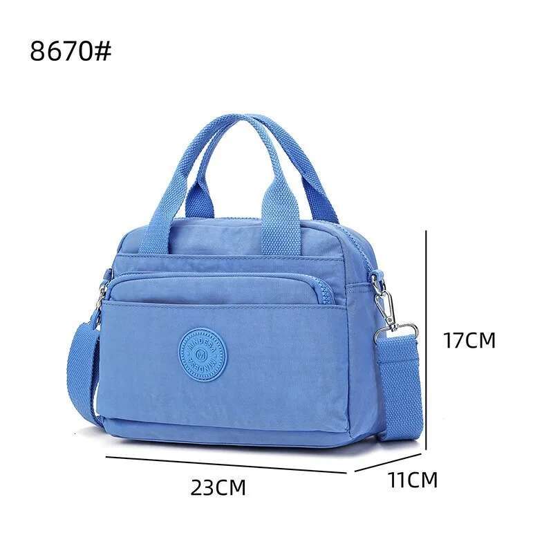 High Quality Portable Nylon Fashion Casual Shoulder Crossbody 2023 New Women's Bag Waterproof Handbag 8670