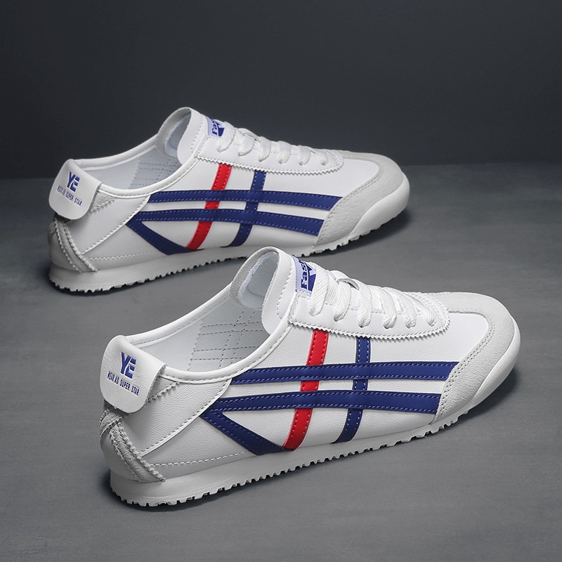 2025 New Designer Men's Fashion And Trend Sports Shoes Anti-slip Breathable Training Retro Outdoor Flat Shoes Size 35-44 Blue And White
