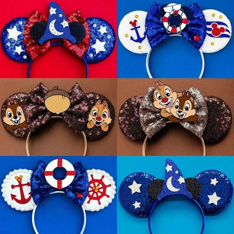 Disney Lion King Disney Womens Hair Cute Cartoon Simba Headband Childrens Glitter Bow Hair Accessories Girls Birthday Gift X250425