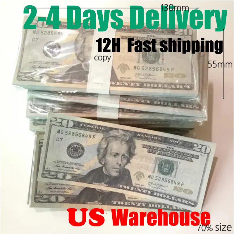 Prop Money Fake Money Partys Dollar 20 50 100 Party Supplies Fake Movie Money Billets Play Collection Gifts Home Decoration Game Token Faux Billet 70% 130*55mm