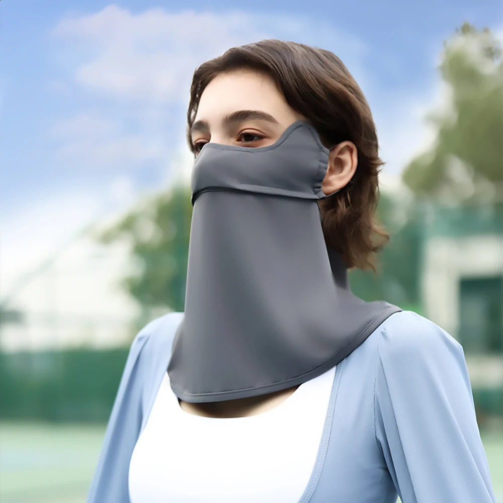OhSunny Sunscreen Mask with Neck UP000 Outdoor Anti-Dust Sun Protection Cooling Washable Adjustable Breathable Face Cover 250424
