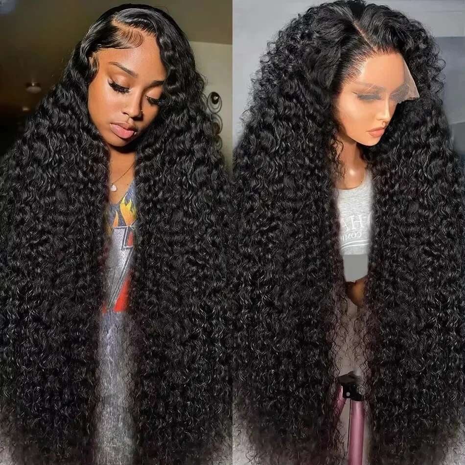 250% Hd 13X6 Water Ready To Wear Human Hair Wigs Loose Deep Wave Lace Front Curly 13X4 Glueless Wig For Women