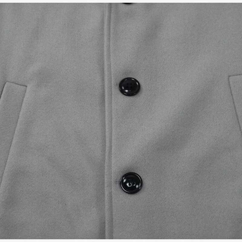 Male Streetwear Jackets Mans Solid Color Casual Outerwear And Coats Single Breasted Lapel Wool Mens Jacket For Spring WinterT251125