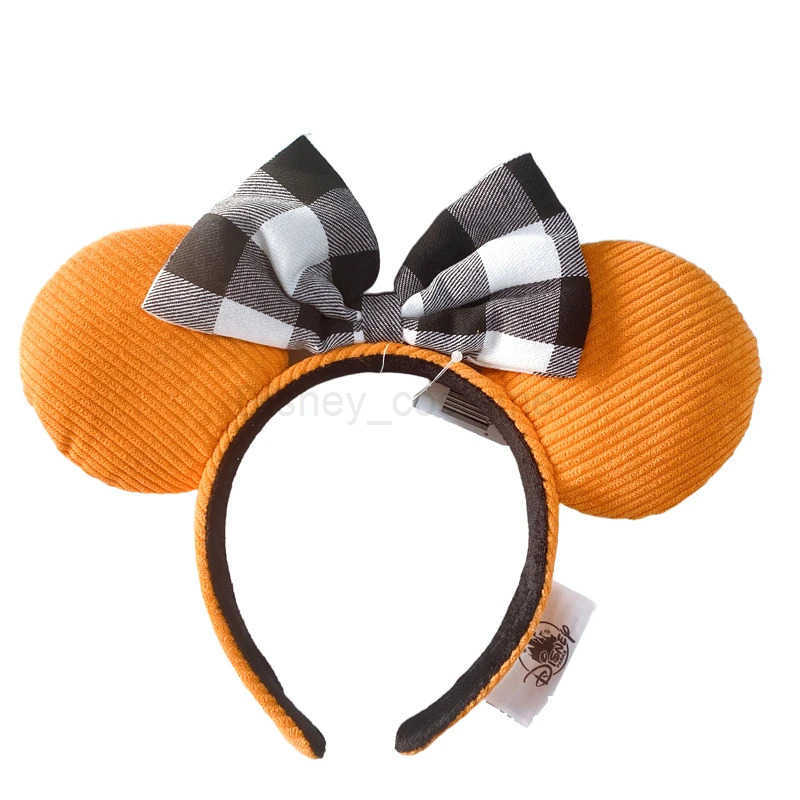 Disney Rainbow Bow Mickey Mouse Headband New Shanghai Disney Ears COSTUME Headband Role Playing Plush Adult/Children Headband Gift X250425