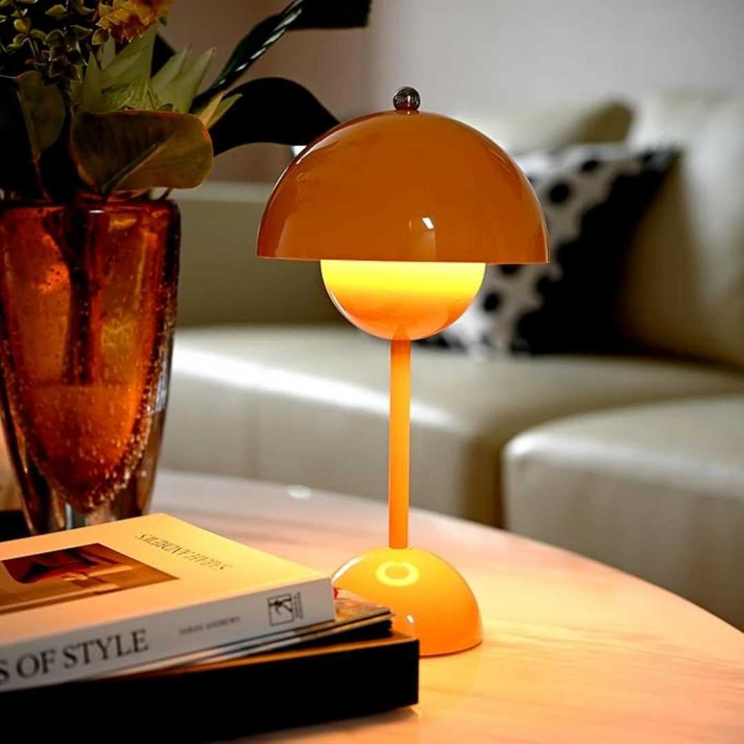 Rechargeable flower bud table lamp ambient lamp bedroom modern simple and atmospheric table lamp decorative lamp C251125