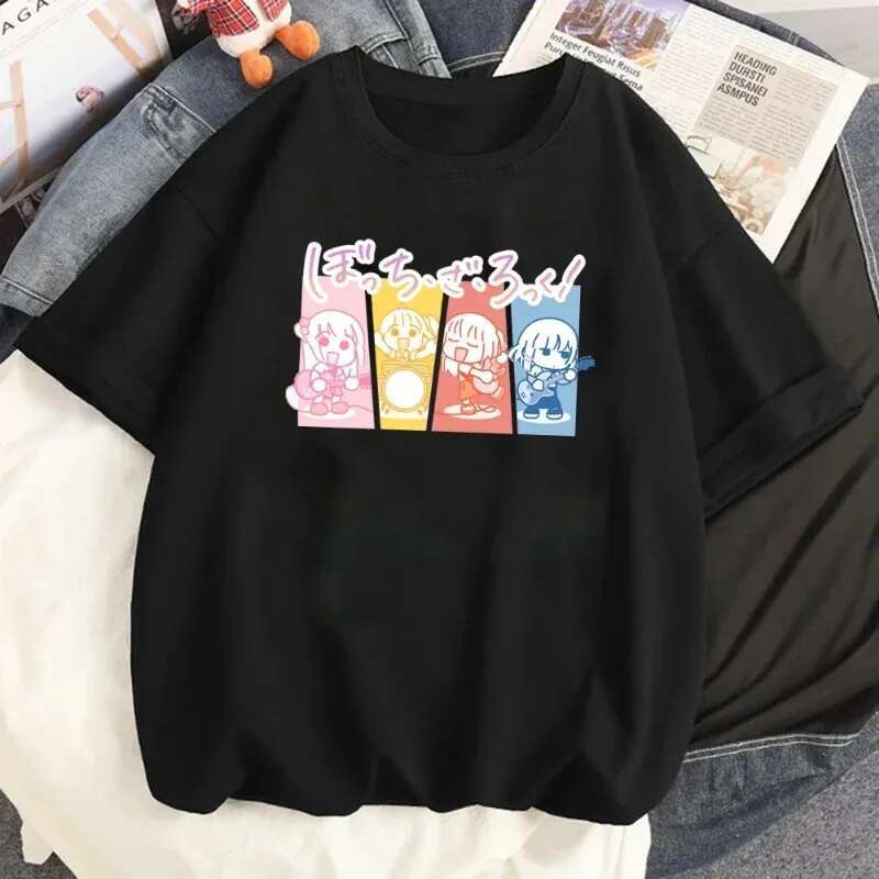 Dongdumaoyi New Anime BOCCHI THE ROCK Hitori Bocchi T Shirt Women S Fun Kawaii Cartoon Street Trendy Y K Clothing