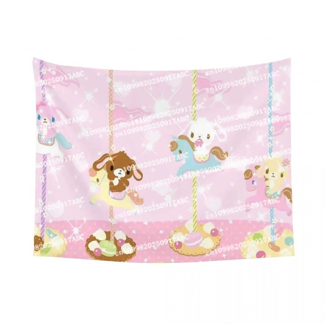 Sugarbunnies Anime Print Large Tapestry Wall Hanging Hippie Wall Tapestry Decor Living Room Bedroom Home Decor Home TapestryM251125