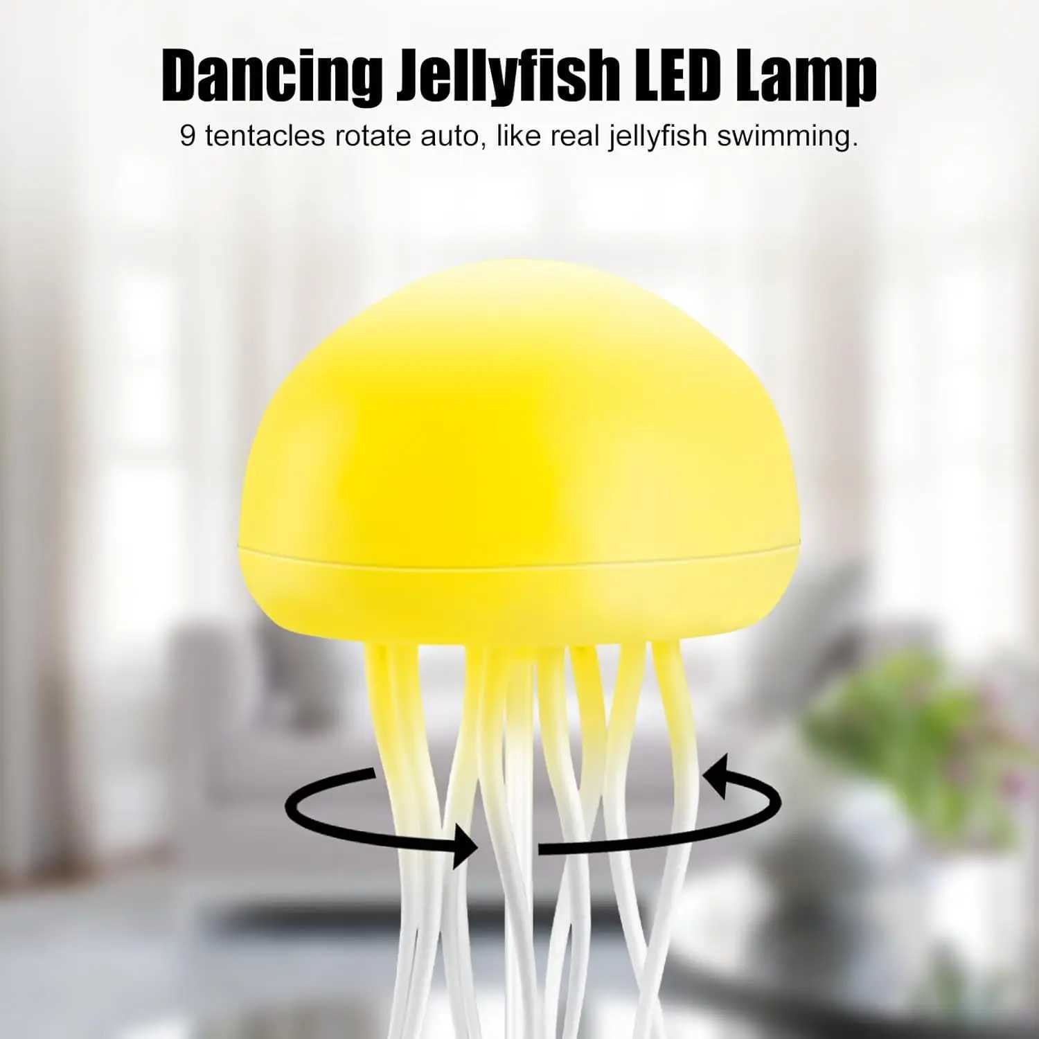 2-in-1 intelligent RGB jellyfish light languagetouch control USB charging desk lamp bedroom holiday decoration light C251125