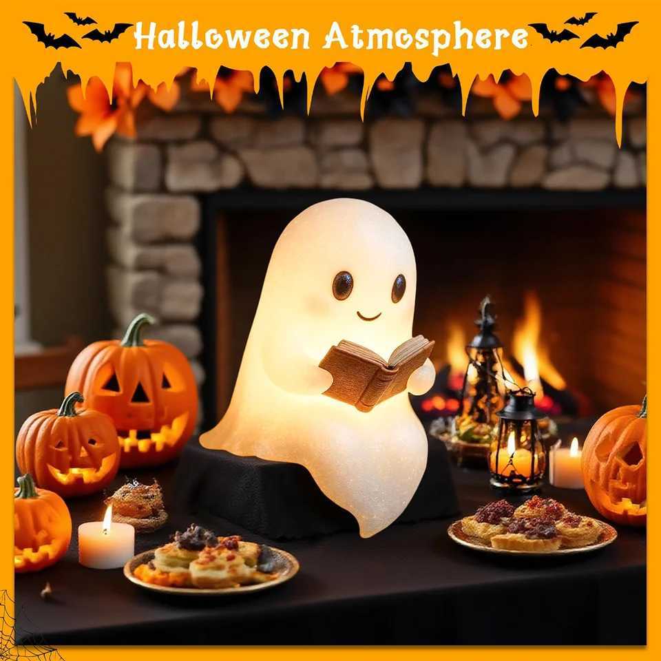 Ghost Night Light Halloween Led Bedroom Lamps Bedside 3d Cartoon Table Battery Powered Desk Living Room For Kids Decorative CuteM251125