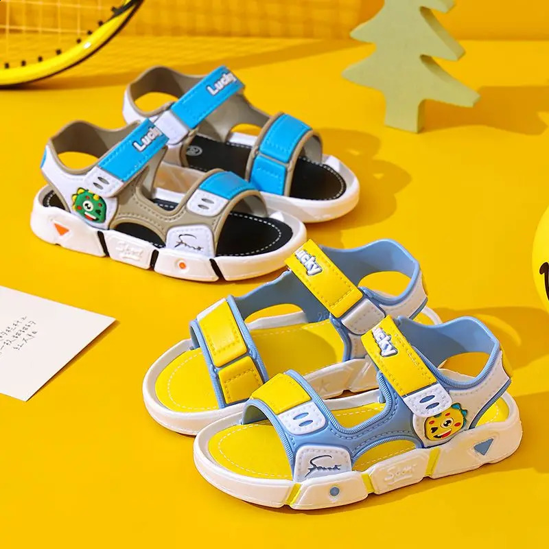 Childrens cartoon sandals baby shoes boys soft soled rubber anti slip sandals girls sandals childrens shoes summer 2-10 years 250424