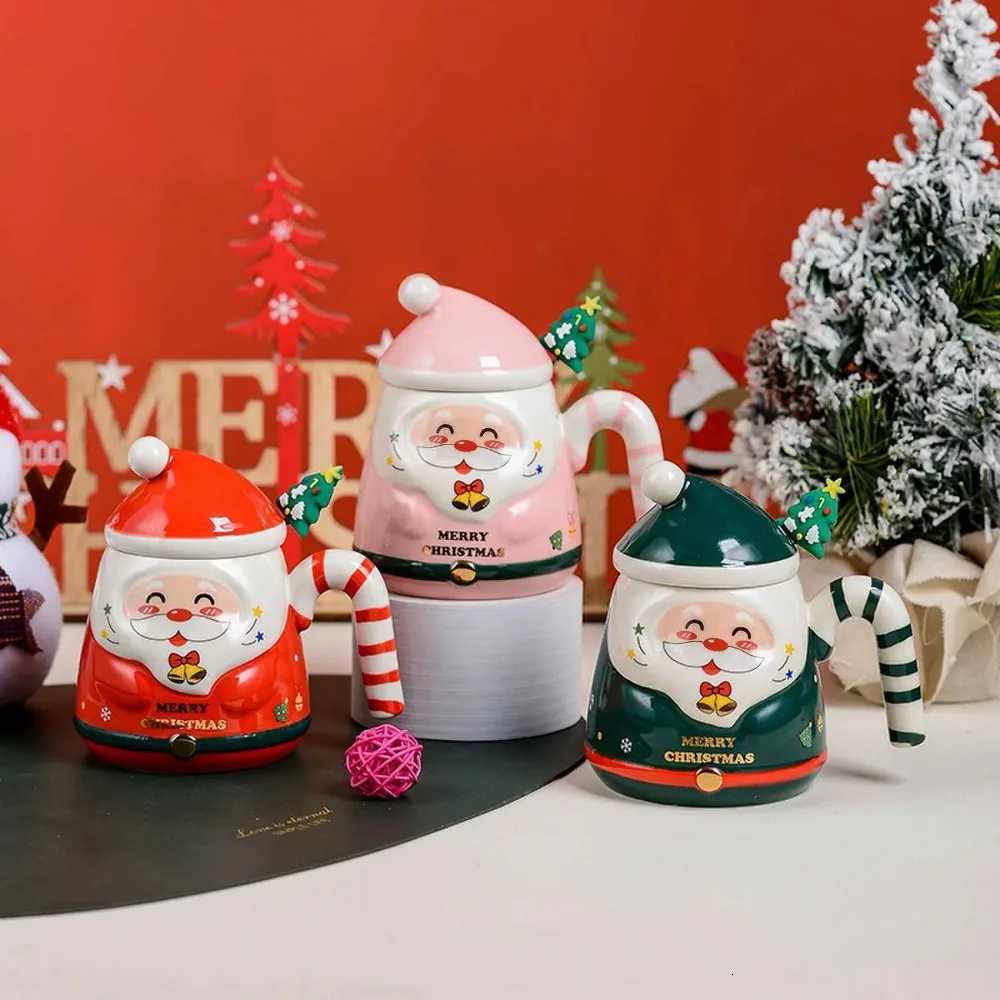 Creative Santa Claus mug gift box Christmas gifts ceramic cups souvenirs water cups holiday presents New Y251125