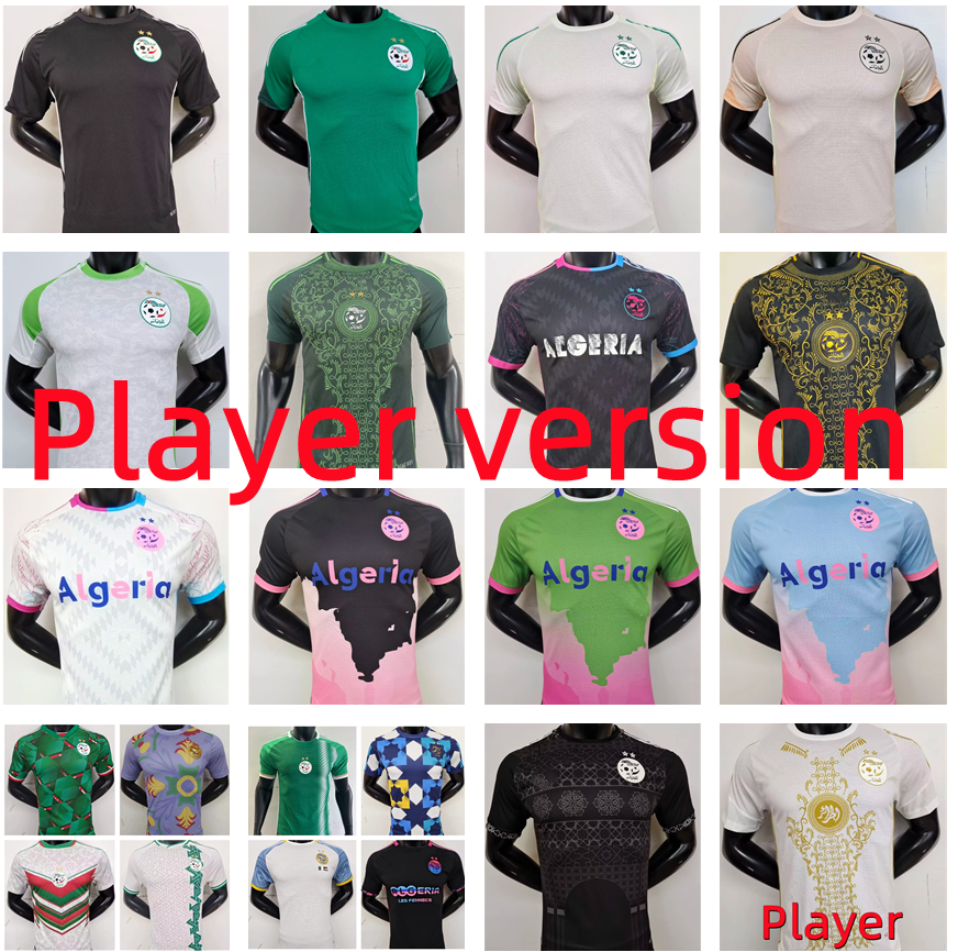 24 25 26 Algeria SOCCER JERSEYS 2024 2025 2026 Player Version special MAHREZ BRAHIMI BENNACER SLIMANI BOUNEDJAH BELAILI maillot de football shirt training Uniforms