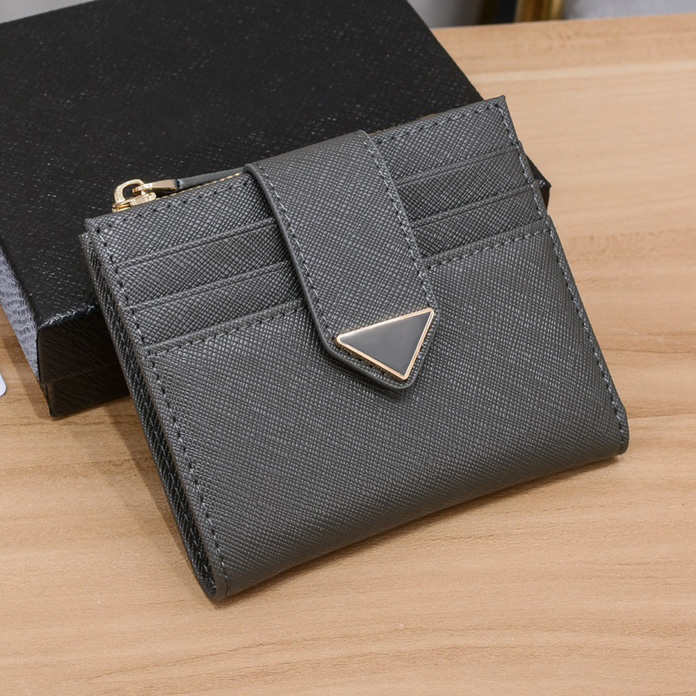 Womens Wallet Credit Card Holder Designer Coin Purse Short Wallet High Quality Synthetic Leather Interior Zipper Pocket Cardholder Card Case Designer Wallets