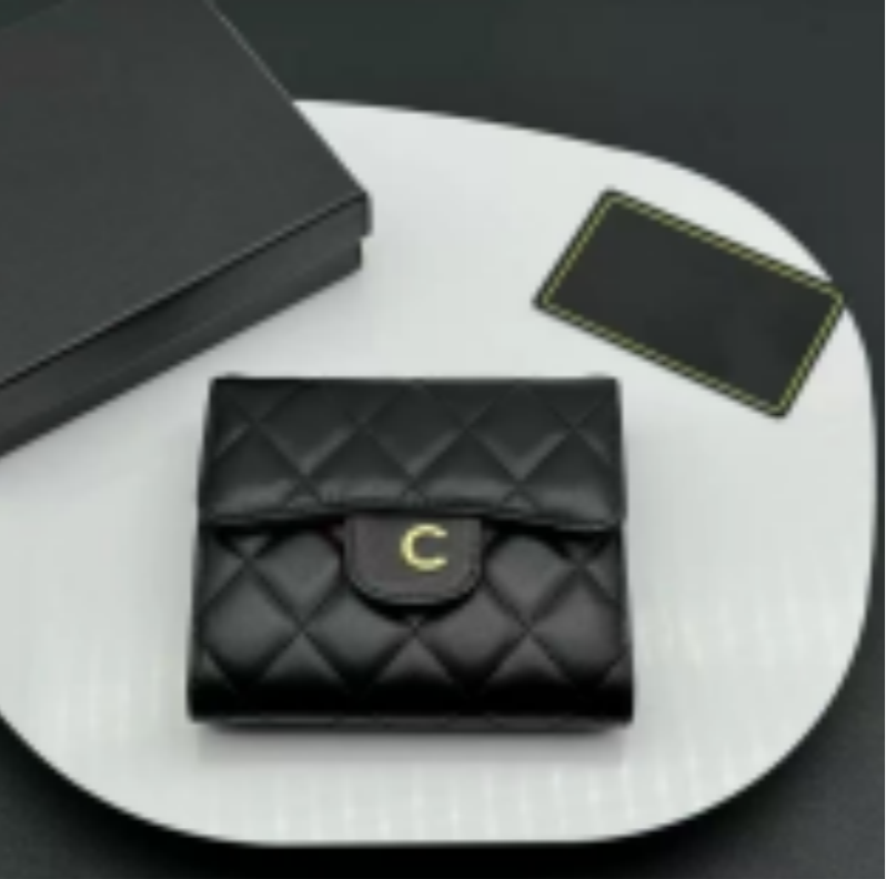 Designer wallet Women Wallets Coin Purse Holder Leather Brown Flower Wallet Top Quality Credit Card holder Chain Purses Key Pouch purse