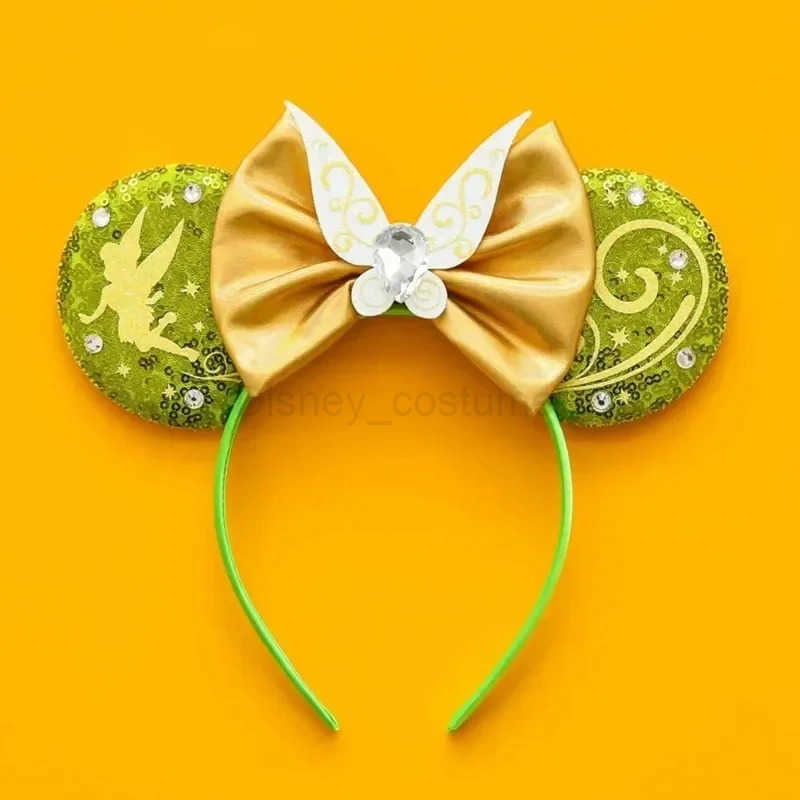 Disney Little Dingdang Baby Role Play Wings Fairy Hair Girl Vine Flower Ears Headband Photo Accessories Baby Decoration X250425