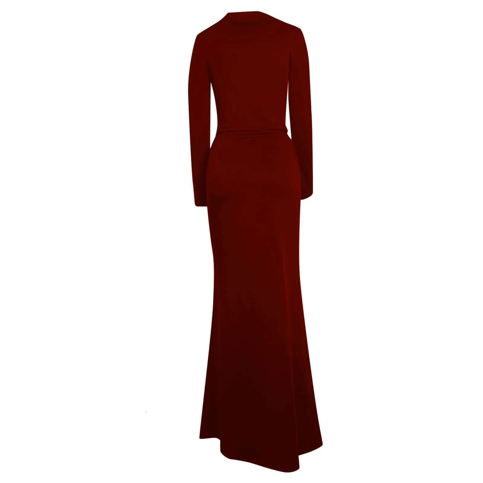 Dongdumaoyi Women Y K Piece Set Solid High Turtle Neckline Full Sleeve Slim Top Waist Skinny Long Skirt Sets Fall Sexy Suit