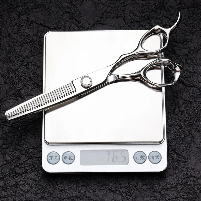Professional 6 Salon-Grade Scissors Set - Hair Thinning Texturizing Shears Anti-Rust Barber Tools for Salon Home 250424
