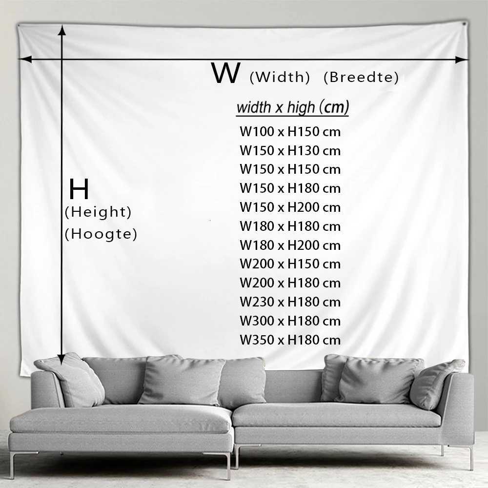 Outdoor Garden Poster Forest Waterfall Landscape Tapestry Tropical Plants Landscape Home Patio Wall Hanging Art Decor MuralM251125