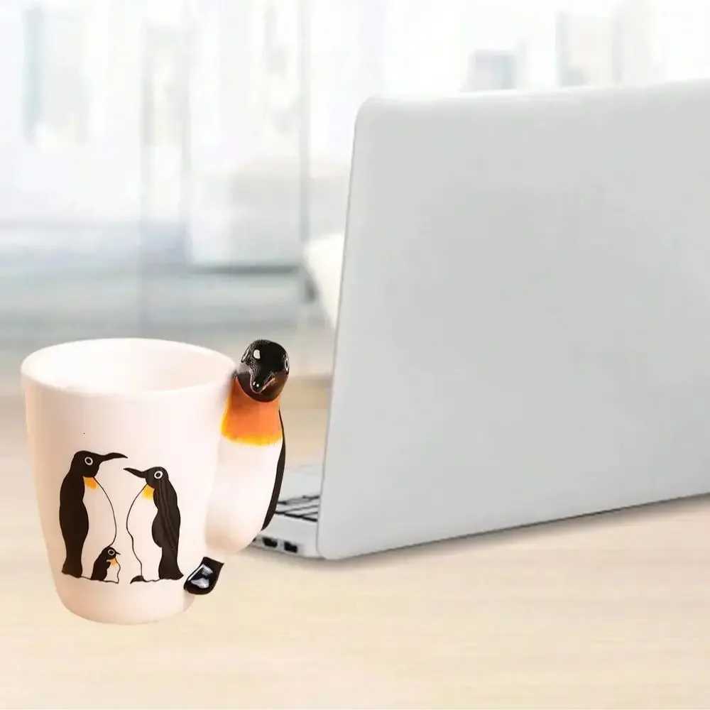 3D Creative Personty Hand Painted Ceramic Mug Holiday and Birthday Gift Y251125