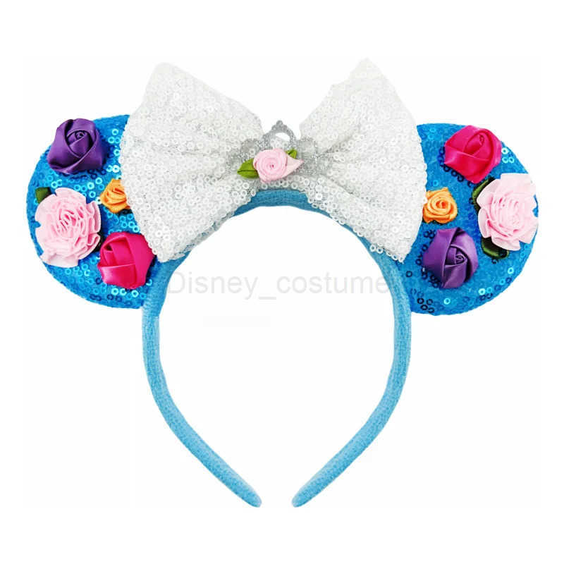 Disney 2023 Disney Castle Fireworks Mickey Ears Headbands Shining Bow Girls Role Playing Hair Adult/Childrens Party Gifts Childrens Hair Accessories X