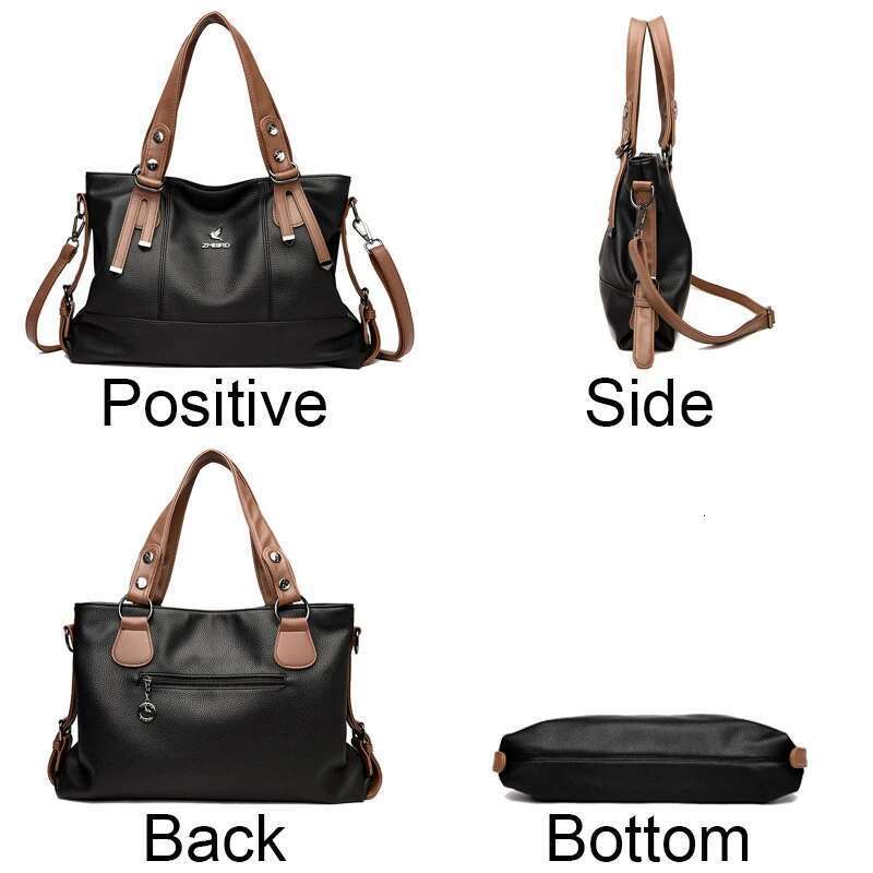 Designer Bag 100% Cow Handbag Women Genuine Leather Shoulder Bags Natural High Quality Cowhide Crossbody Large Capacity Messenger Bag