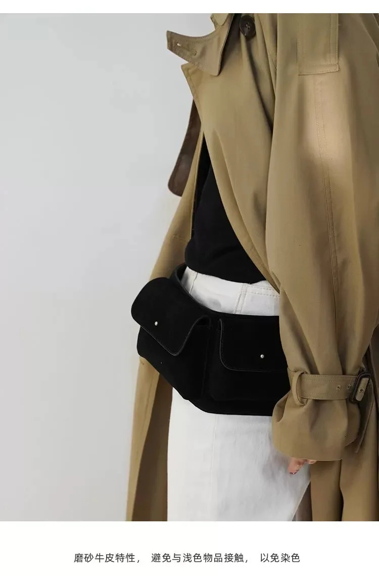Niche Womens Waist Packs Single Shoulder Handheld PU Casual Womens Bag Coin Purse 251124