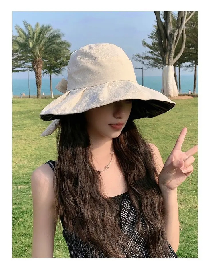 Gentle Vacation Mountaineering Hundreds Of Sun Protection Cap Female Bow Easy To Carry UPF50 250424