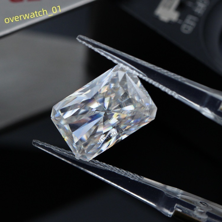 Radiant Cut DEF Color White 7*9mm With GRA Certificate Loose Moissanite Gemstone for Making Ring Necklace Bracelet Jewelry