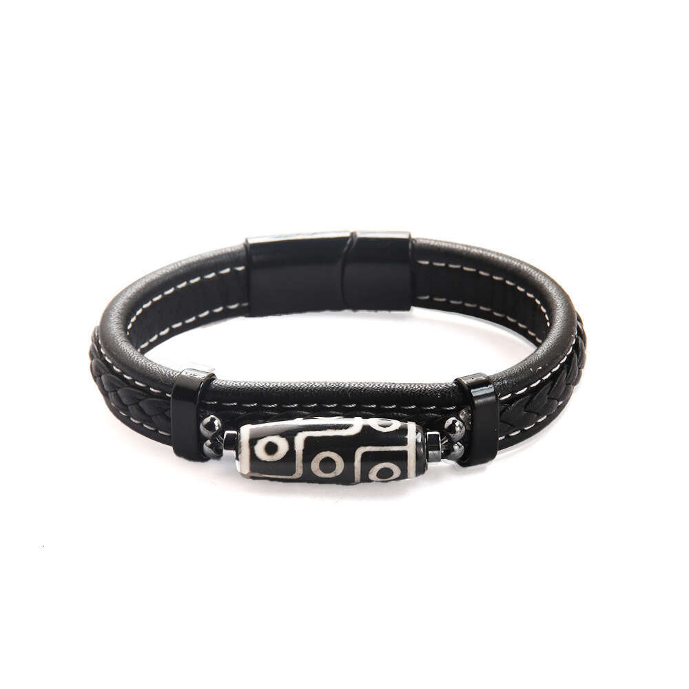 National Style Fashion Men's Hand woven Tianzhu Tibetan Leather Bracelet