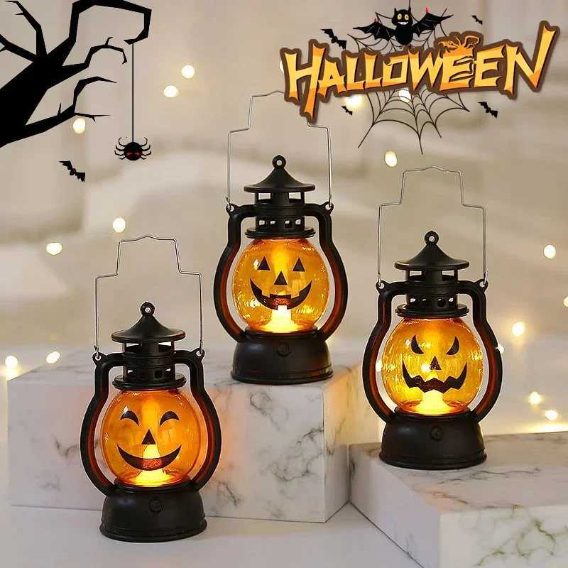 Pumpkin LED lantern flashlight retro kerosene lamp used for role-playing haunted house camping garden patio door home deM251125