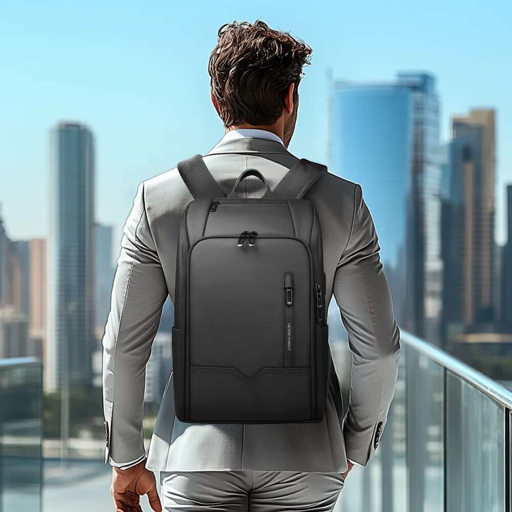Designer bag HcanKcan Men's Business WaterProof Daily Work 15.6'' Laptop Large Capacity Travel Backpacks Teenage Backpack