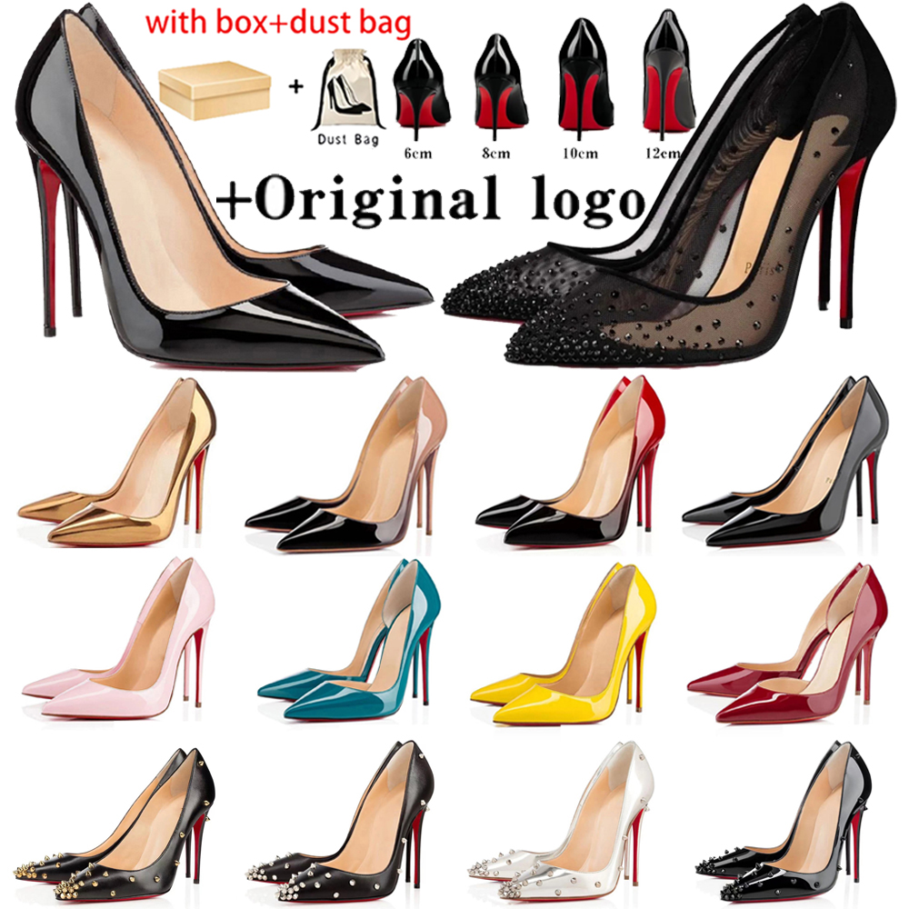 Heels Designer Women High Heels Shoes Red Peep Toes Sandals Luxury Red Shiny BottomShoes6cm 8cm 10cm 12cm Stiletto Genuine Leather Woman Pumps with Dust Bag size 35-43