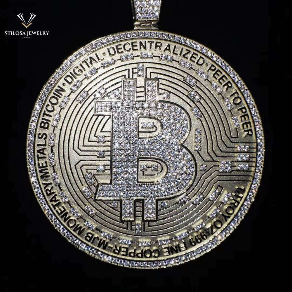 Mosanite VVS Moissanite Sterling Sier Fashion Hip-Hop Lion Head Animal Chain Pendant Charm