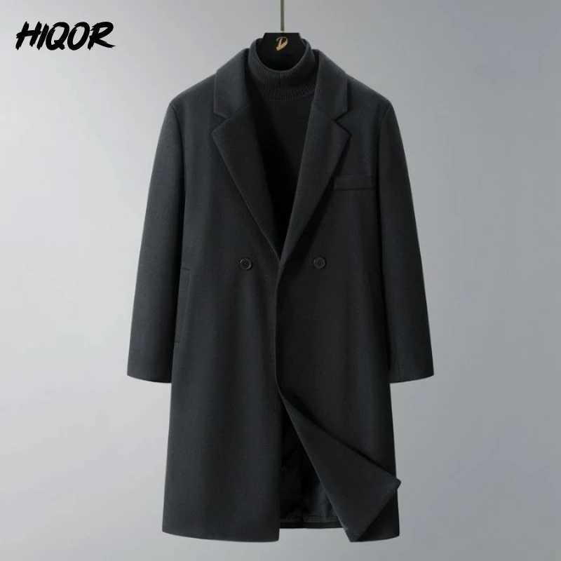 Autumn Winter Loose Fit Casual Jacket for Men Stand Collar Korean Style Mens Long Overcoat Knee-Length Fashionable Woolen CoatsT251125