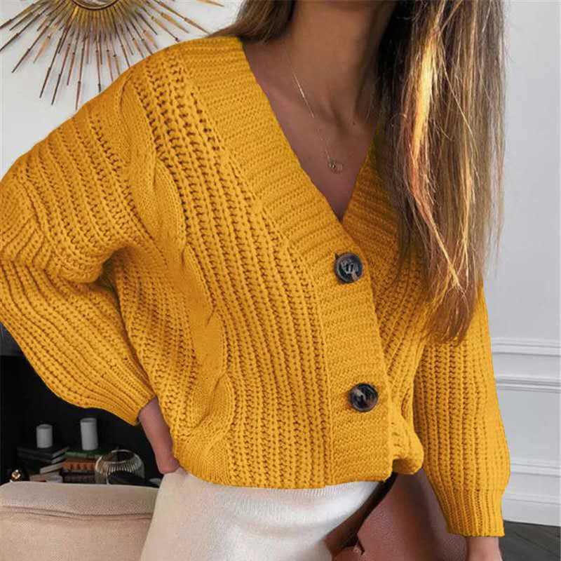 Women Cardigan Knitted Sweater Autumn Winter Long Sleeve V Neck Jumper Cardigans Casual Streetwear Fashion Pull Femme Coat StyleT251125