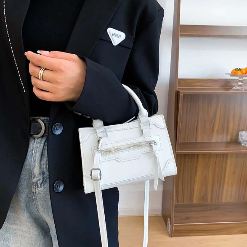 Crossbody For Women New Fashion Casual Western Style Shoulder Handbag Simple Texture Messenger Small Square Bag