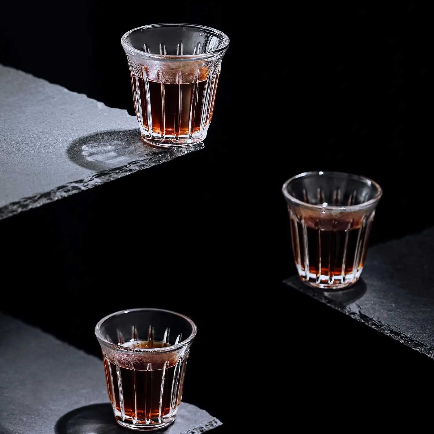 MHW-3BOMBER 6PCS Set Small Glass Cups 90ml/240ml Drinking Glasses Latte Glasses for Espresso Glass Cup Cafe Bar Gifts for Women Y251125