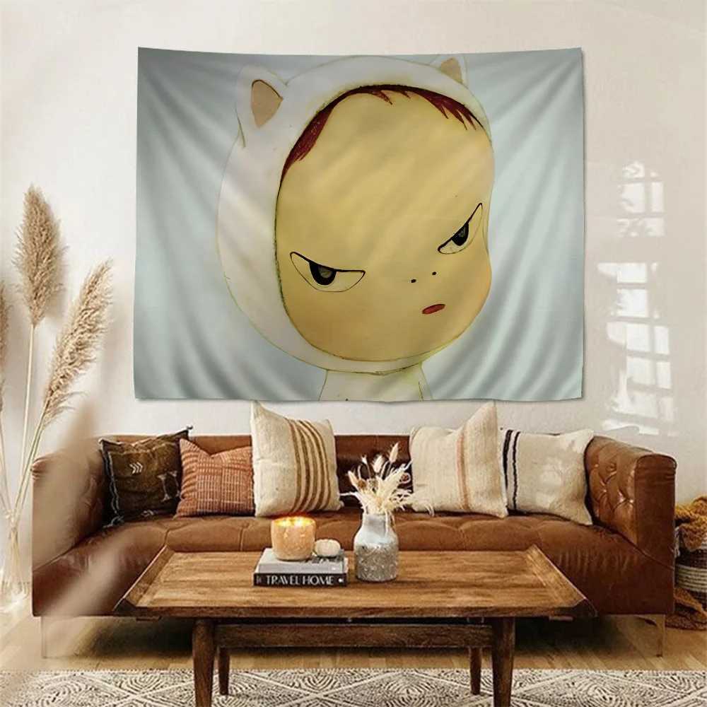 Yoshitomo Nara Anime Tapestry Art Science Fiction Room Home Decor Wall Art DecorM251125