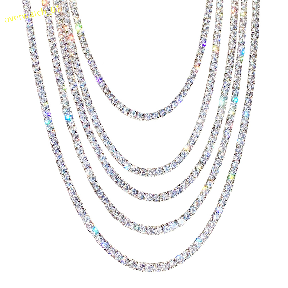 Gorgeous GRA Tennis Necklace Bracelet 925 Sterling Silver Women Men Jewelry Gift Pass Tester Diamond VVS Moissanite Tennis Chain