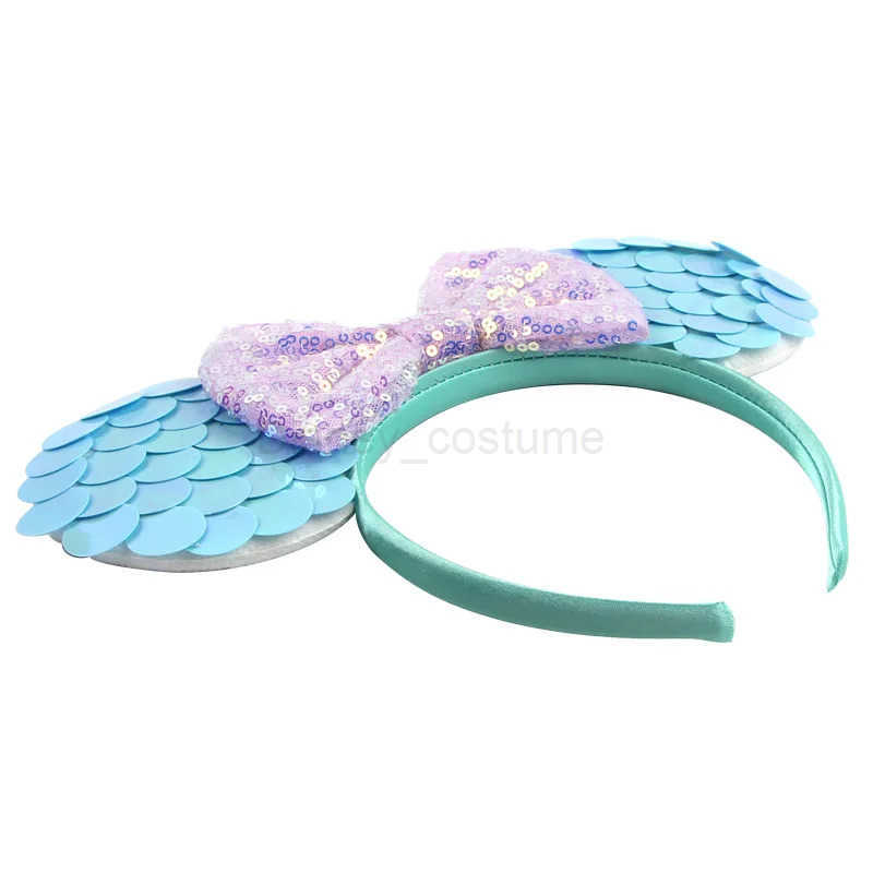Disney Dazzling headband candy colored bow childrens headband cute Mickey Mouse ear strap entertainment park headband X250425