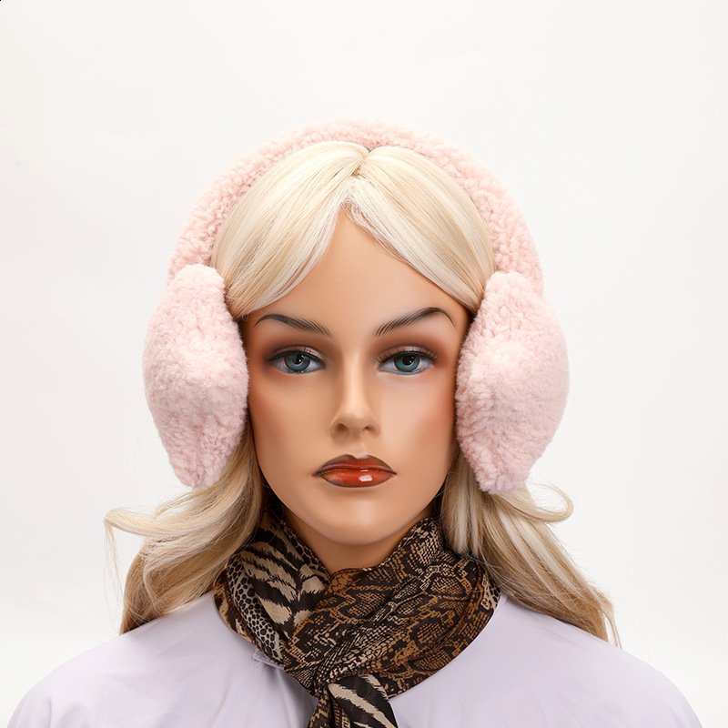 Cute star plush earmuffs for womens winter earphones ear tips and ear bags for cycling keeping warm and protecting the ears