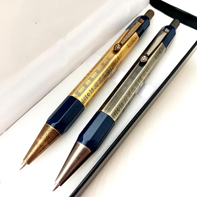 Retro Inheritance Series Egyptian Style Rollerball Pen Unique Metal Carving Office School Writing Ballpoint Pen With Serial NumberQ - view 9