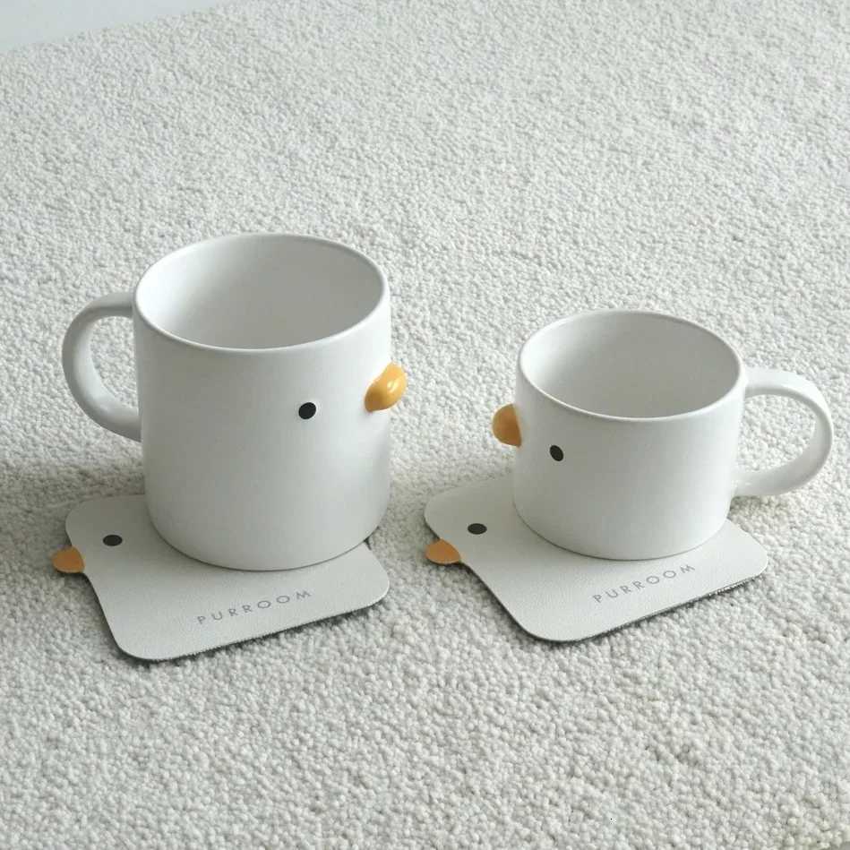 400ml Mug Ceramic Chick Coffee Mug Microwave Safe Ceramic Milk Mug Juice Handgrip Office Teacup Cup Kitchen Party Drinking Tools Y251125
