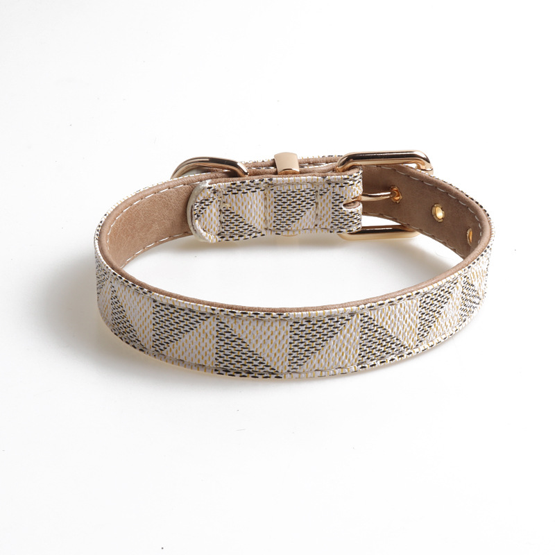 Luxury Print Real Handmade for Medium Breeds with The Finest Genuine Leather is Stylish,Soft Strong and Comfortable Dog Collar XL