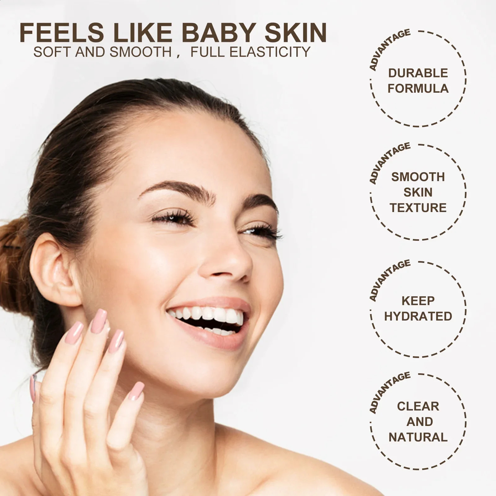 Liquid concealer invisible hole full coverage of black spots skin brightening oil control cosmetics waterproof and durable 250415