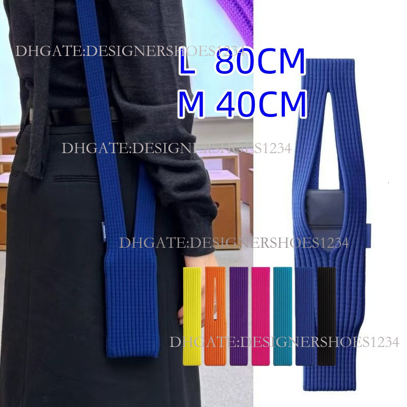Fashion PHONE Pocket Knitted Bag woven bag 8 Colors Latest New bag 40cm 80cm men women handbag crossbody bag sports bag running bag